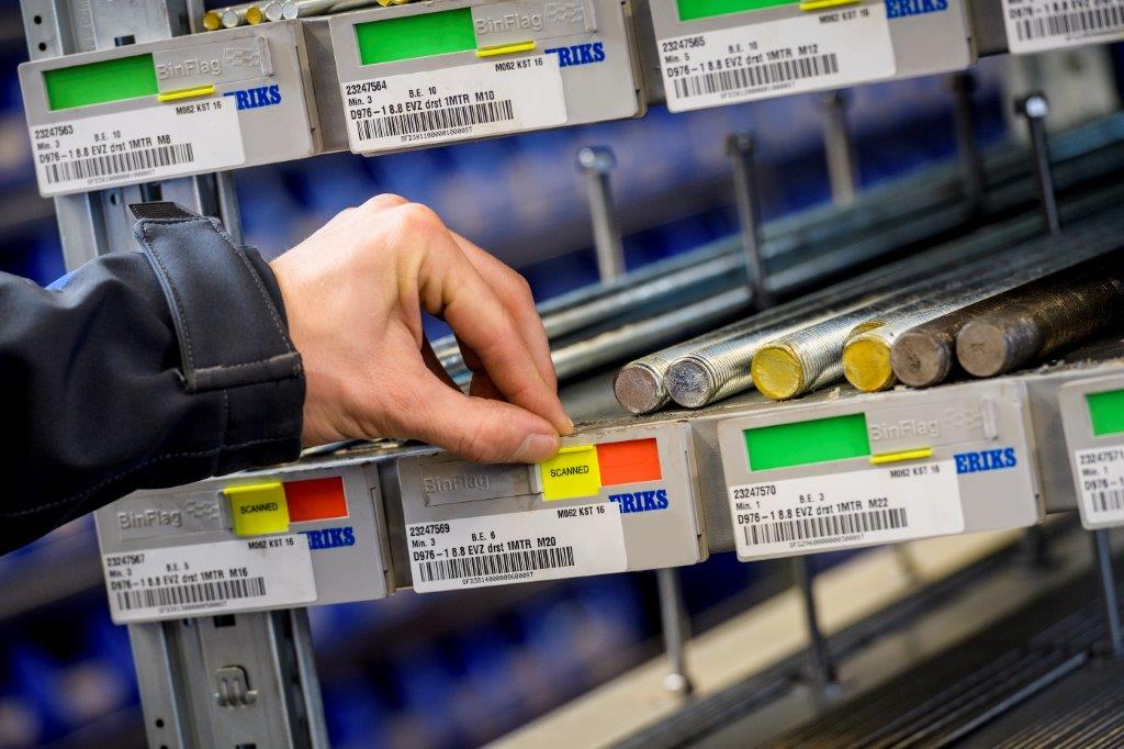 person picking inventory